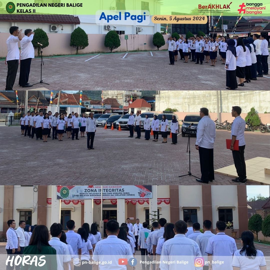 APEL PAGI - Senin, 5 Agustus 2024